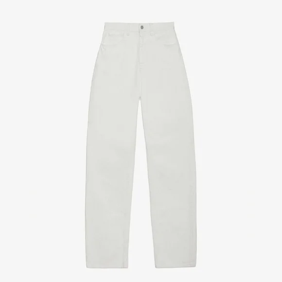 Mara Hoffman Georgina Jeans Organic Cotton White Size 16 - Picture 2 of 3